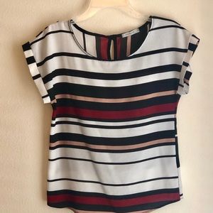Papaya Stripped Blouse